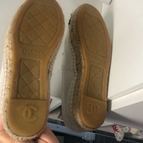 Chanel white black comfy Chanel Espadrilles size 37 - Picture 4 of 6